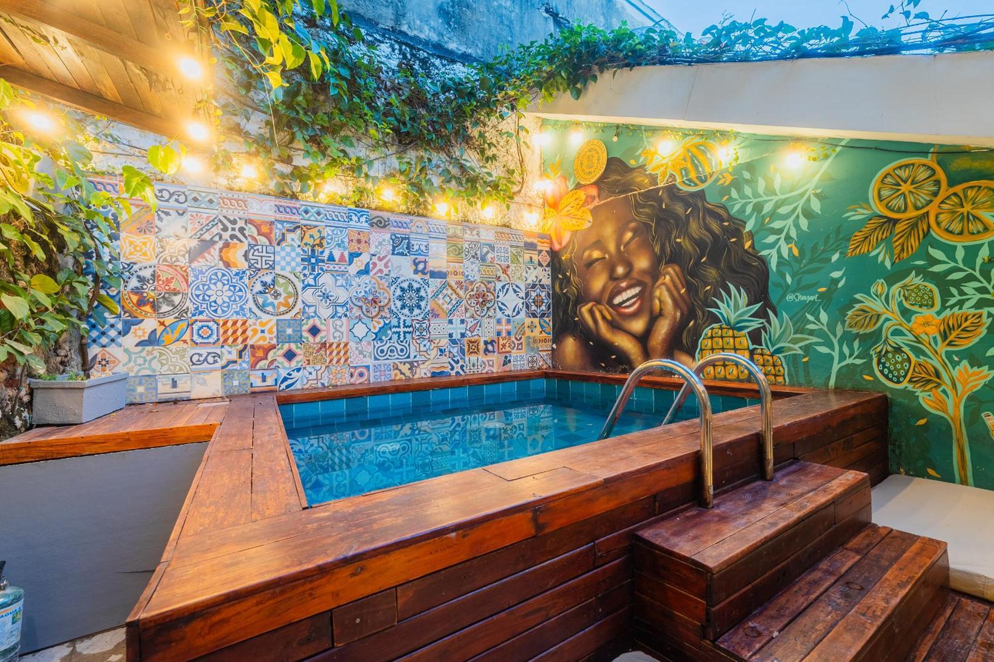 Cartagena Casa Del Pozo Boutique Houseホステル エクステリア 写真