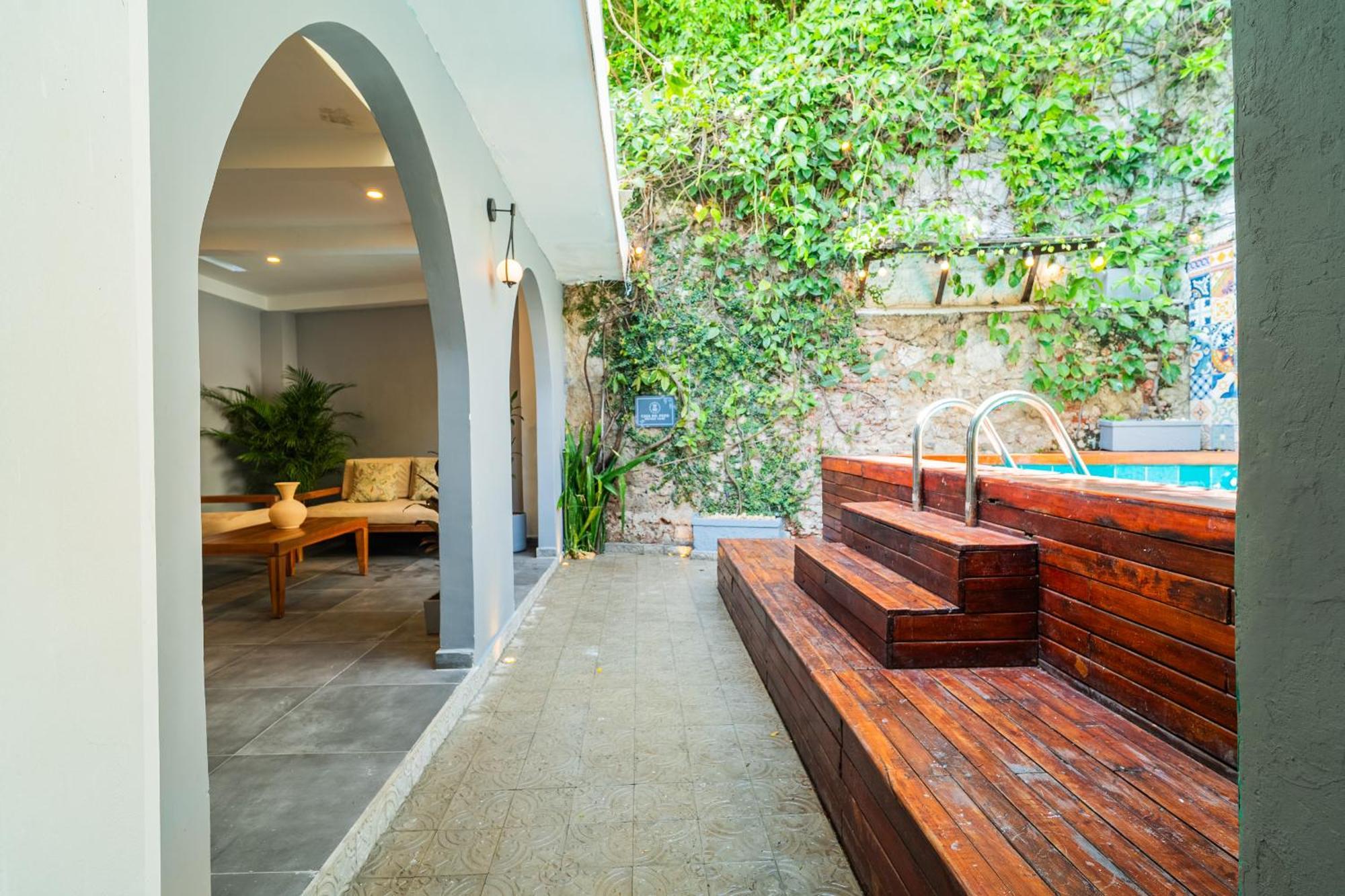Cartagena Casa Del Pozo Boutique Houseホステル エクステリア 写真